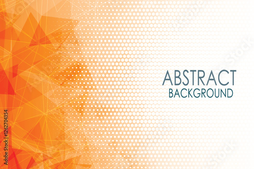 Abstract Orange Triangles Background