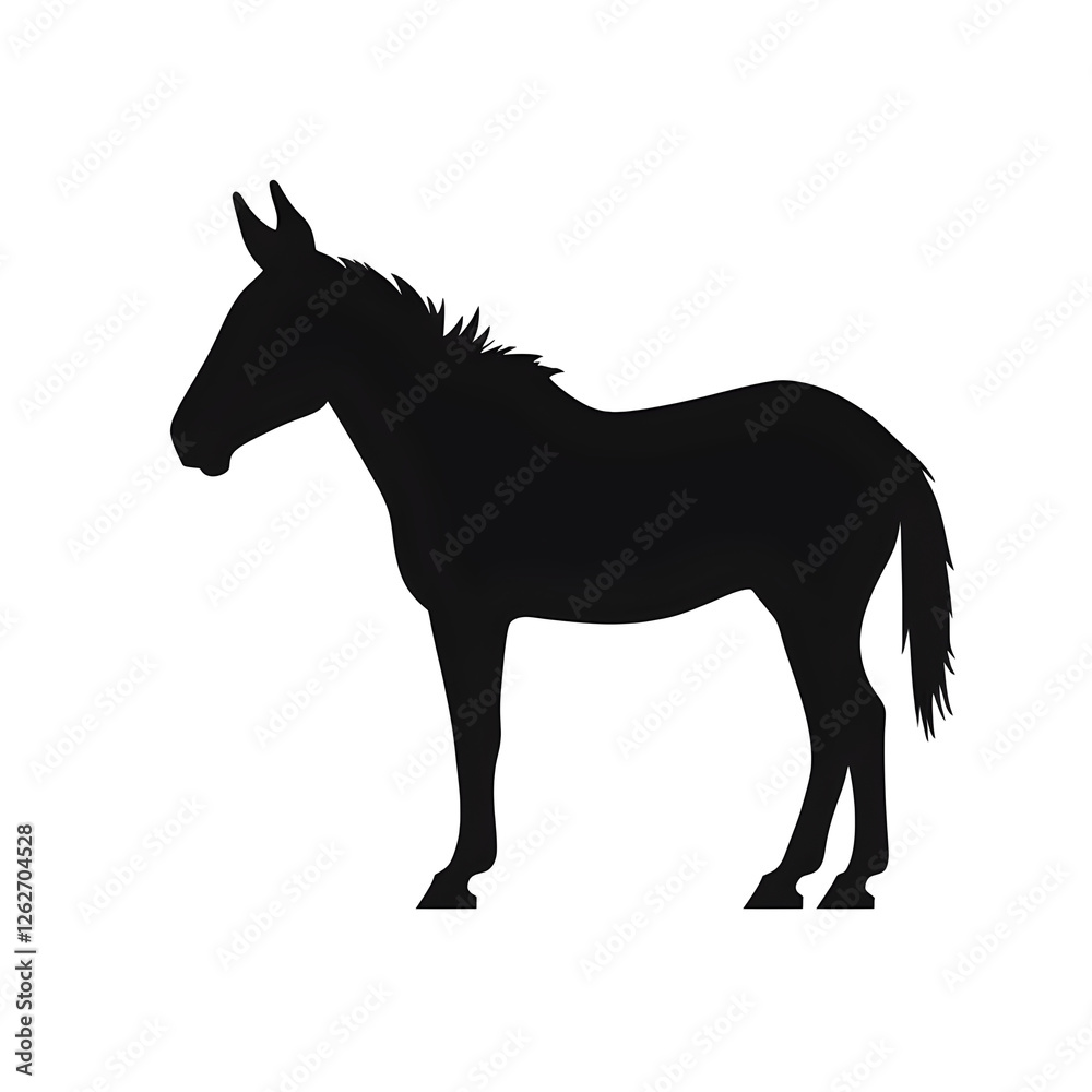 Obraz premium donkey silhouette