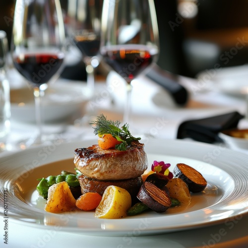Indulge in Gourmet Dining on a Luxury Train Journey Scenic Routes Culinary Delights Opulent Atmosphere Gourmet Experience photo