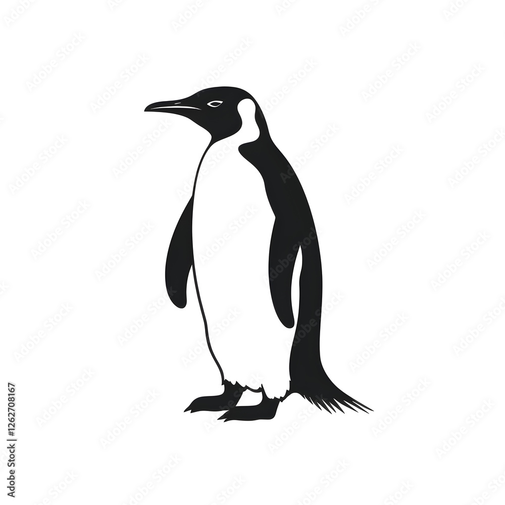 Fototapeta premium penguin silhouette