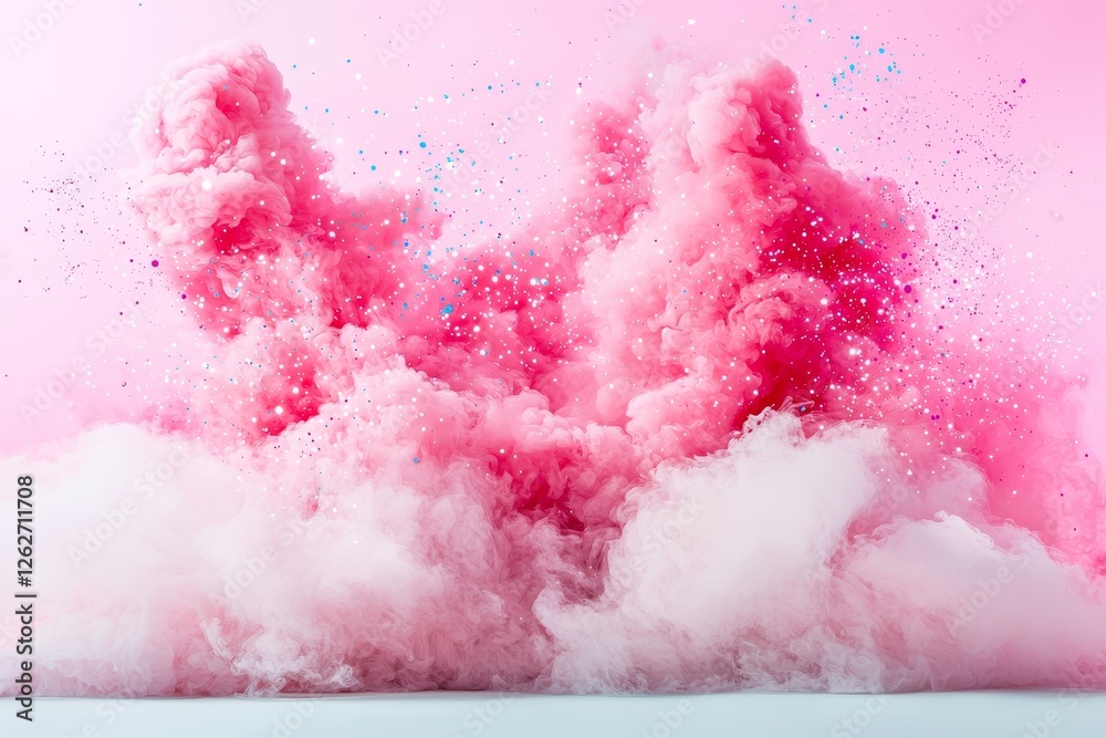 Obraz premium abstract cloud patterns with swirling harmonious nebulae, set against a transparent background, generated by AI