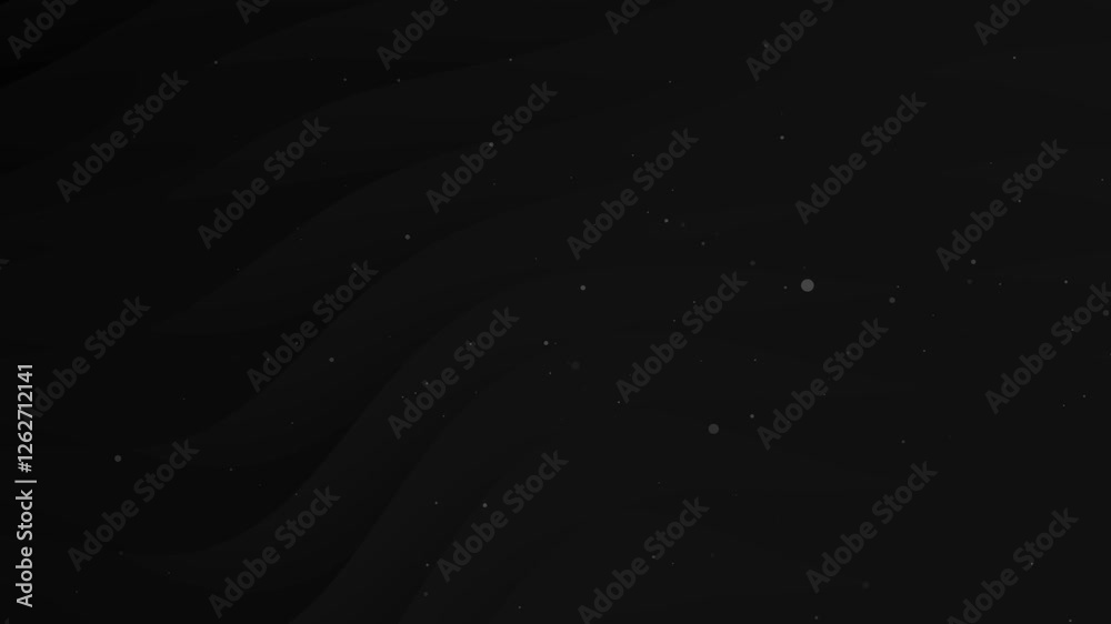 Plain black background with white dots and curved lines perfect for modern graphic designs, abstract backgrounds, minimalistic layouts, digital artwork, and web design projects.