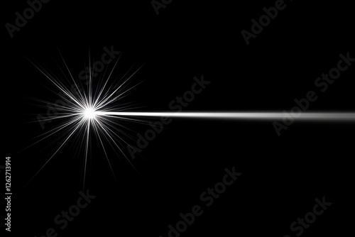 Wallpaper Mural Stock of abstract lens flare light effects against a black background for design Torontodigital.ca