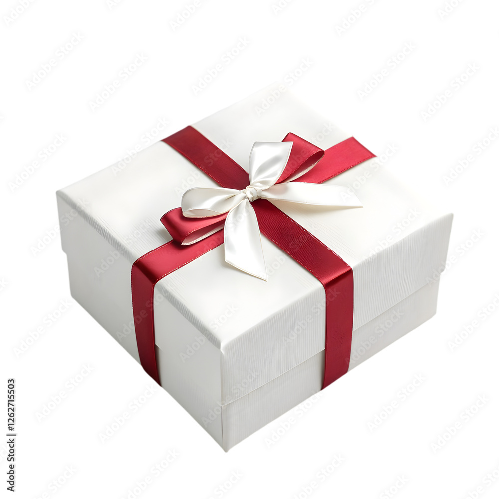 Fototapeta premium gift box white day on transparent background
