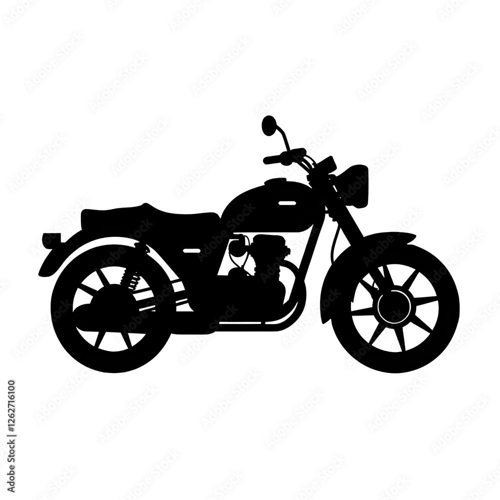 Fototapeta premium motorbike silhouette