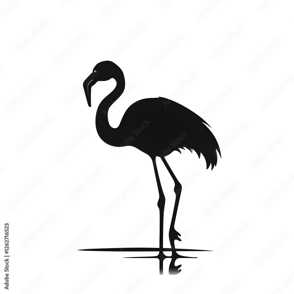 Fototapeta premium flamingo silhouette