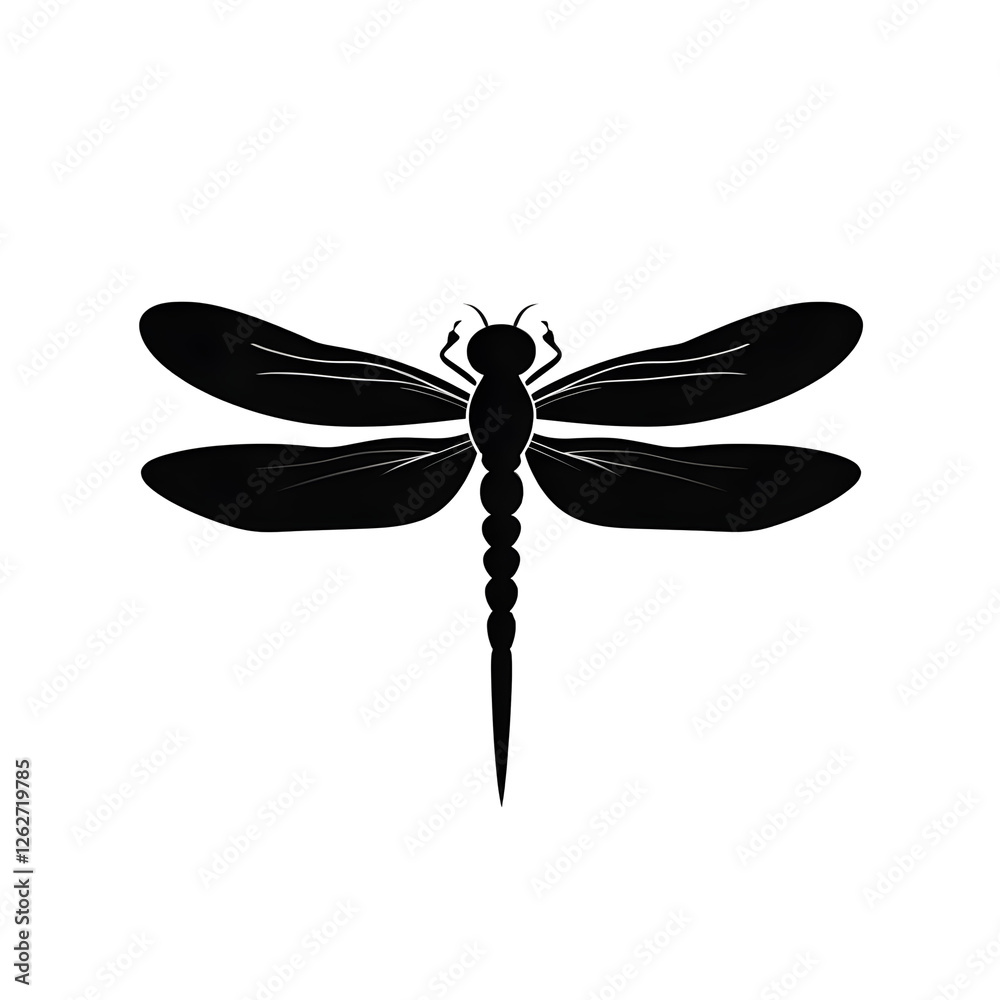 a dragonfly silhouette a dragonfly silhouette