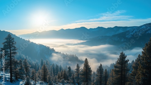 Nevada Morning Photography: Crisp, clear and vast desert skies usher in a serene, invigorating dawn over an expansive arid landscape.