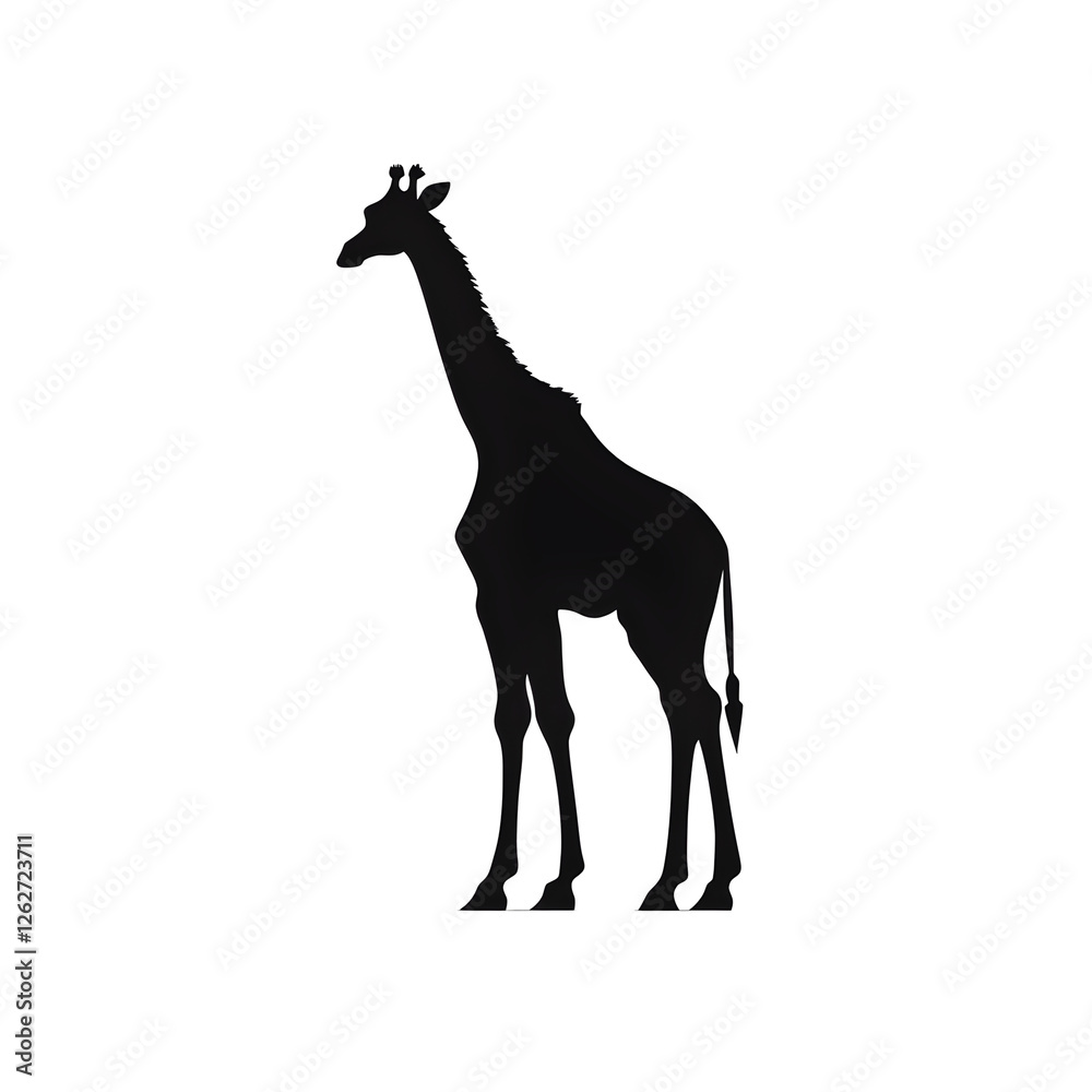 Fototapeta premium a giraffe silhouette