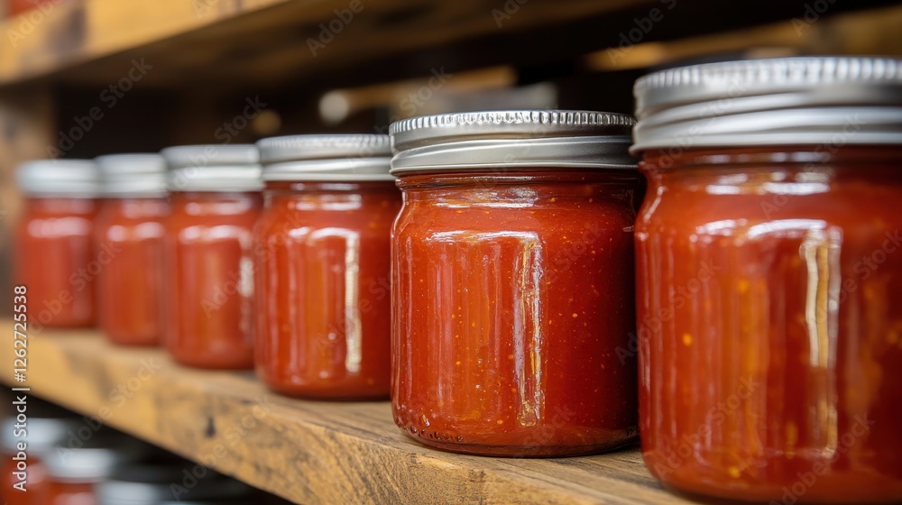 Harvesting fresh tomato sauce in jars kitchen pantry food photography rustic environment close-up view culinary art Harvesting fresh tomato sauce in jars kitchen pantry food photography rustic environment close-up view culinary art