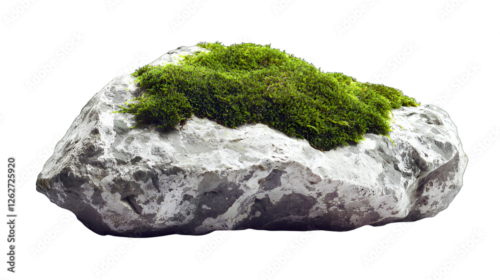 a white rock with green moss growing on it PNG image, PNG file, Generative art. a white rock with green moss growing on it PNG image, PNG file, Generative art.