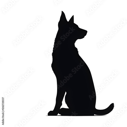 dog cat silhouette
