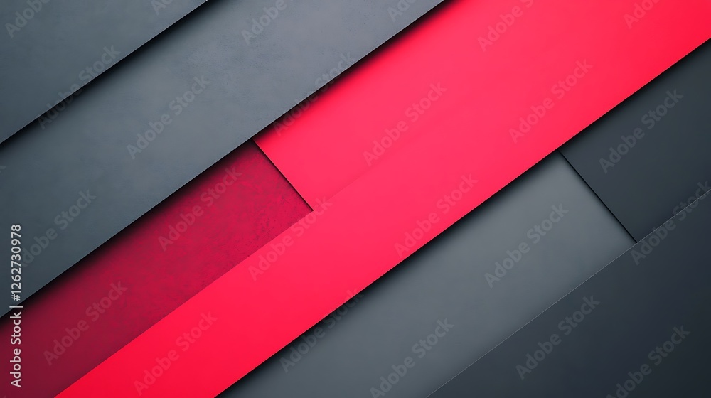 Abstract Red and Gray Geometric Design Abstract Red and Gray Geometric Design