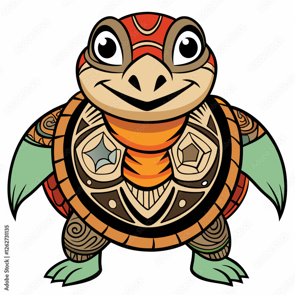Obraz premium Turtle Vector Illustration. High-Quality Sea and Land Turtle Graphics for Designers