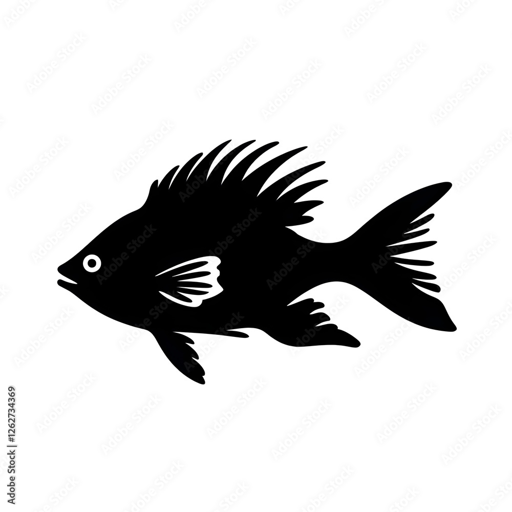Obraz premium a fish silhouette
