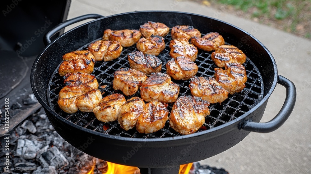 Grilled Pork Tenderloin on Charcoal Grill Grilled Pork Tenderloin on Charcoal Grill
