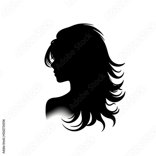 Wallpaper Mural hair silhouette Torontodigital.ca