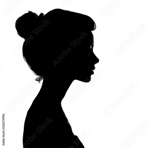 draw woman silhouette
