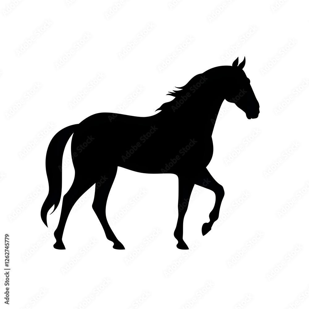 Obraz premium horse clipart silhouette