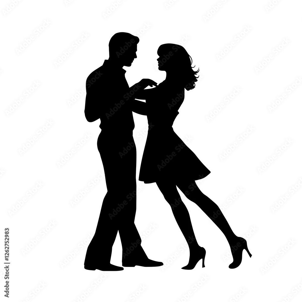 couple dancing silhouette couple dancing silhouette