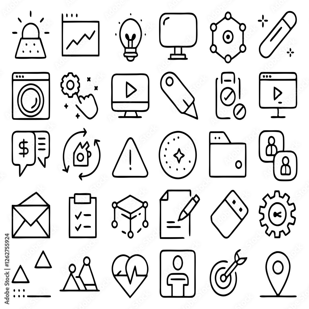 Geometric Vector Line Art Icons Set – Modern, Minimalist, and Abstract Illustration on white background. Geometric Vector Line Art Icons Set – Modern, Minimalist, and Abstract Illustration on white background.
