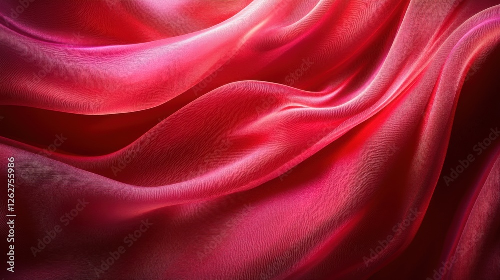 Obraz premium Opulent Textures in Abstract: Wavy Folds of Grunge Silk, Satin, Velvet - A Liquid - Inspired Luxury