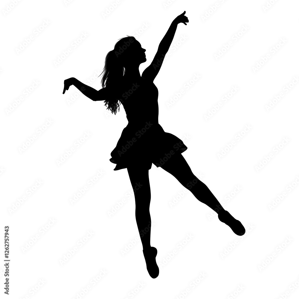dancer leap silhouette dancer leap silhouette