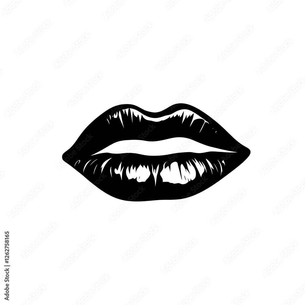 lips silhouette lips silhouette