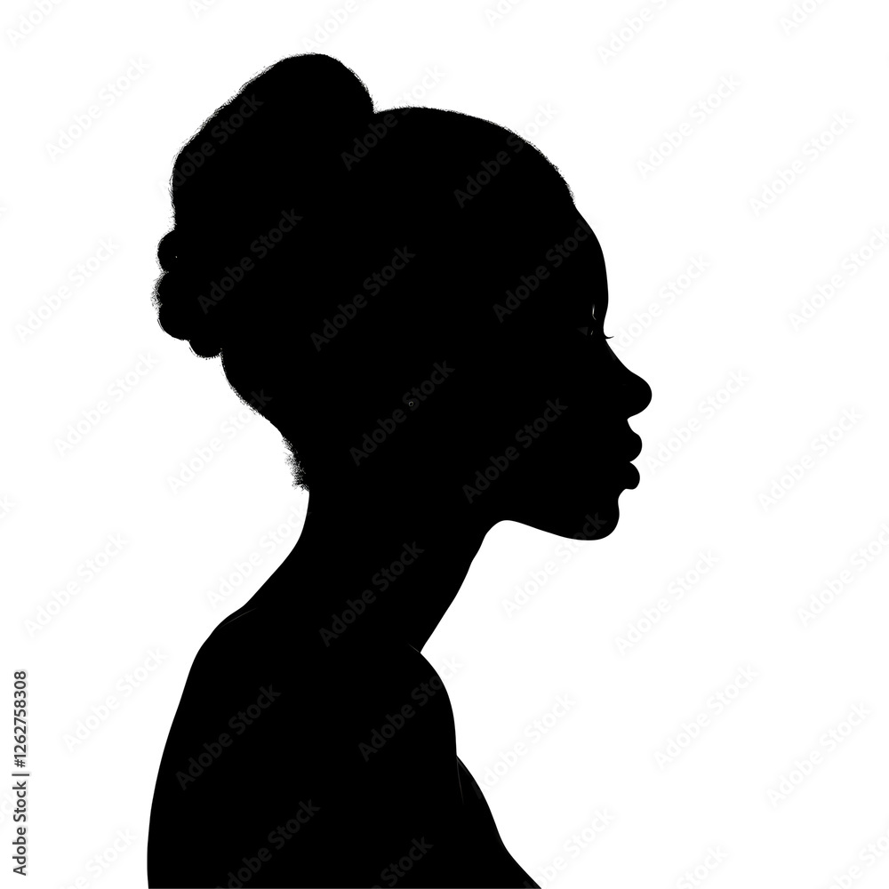 female profile silhouette female profile silhouette