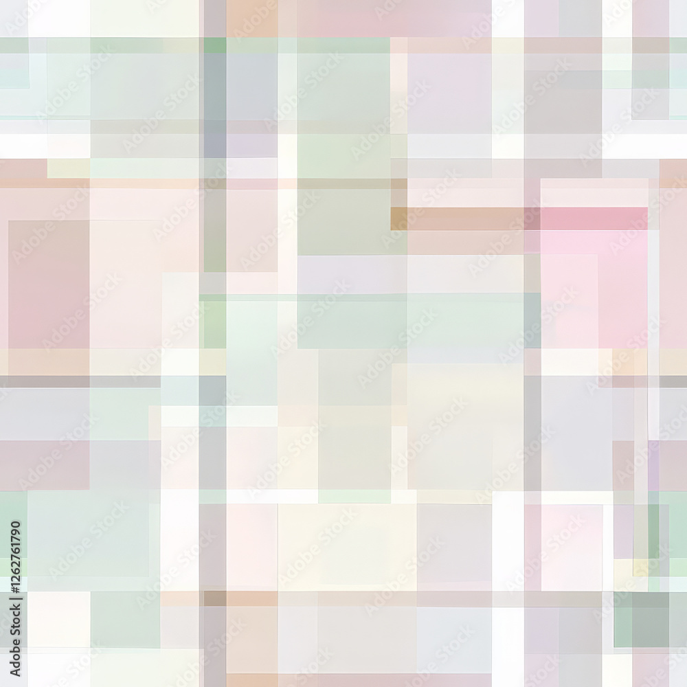 A minimalistic Korean bojagi patchwork pattern, where translucent, overlapping pastel-colored squares form a soft and elegant design A minimalistic Korean bojagi patchwork pattern, where translucent, overlapping pastel-colored squares form a soft and elegant design
