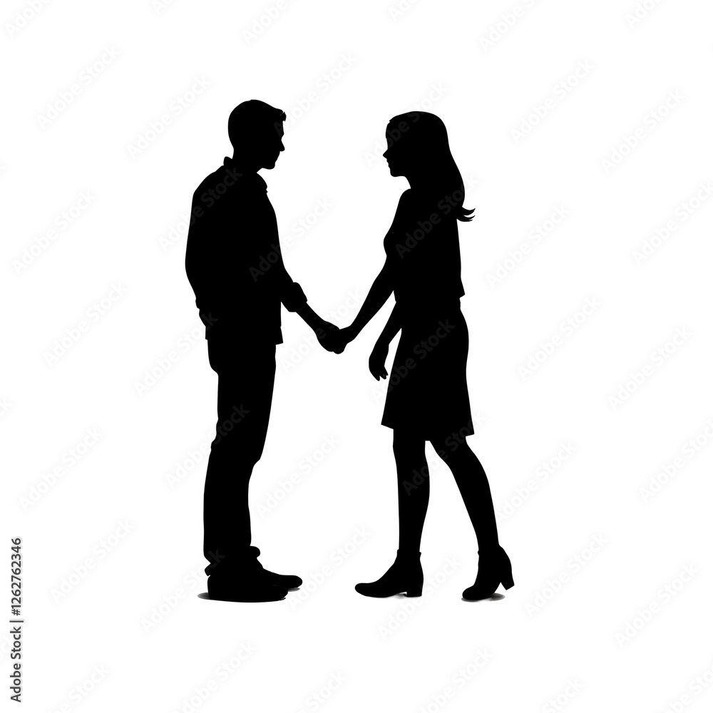 a couple holding hands silhouette a couple holding hands silhouette