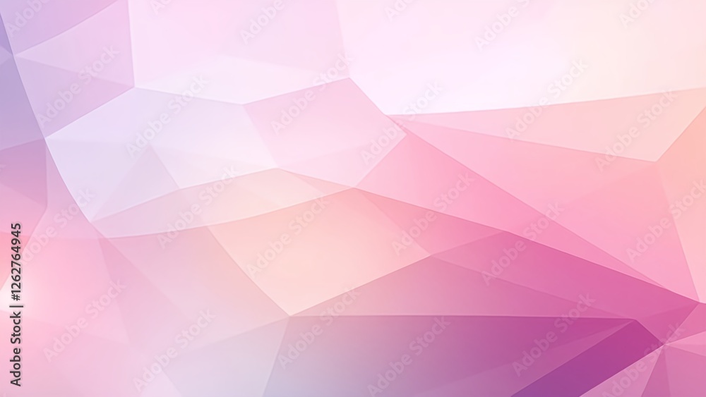 Fototapeta premium An abstract composition of layered geometric gradients blending harmoniously, enhanced by translucent overlays that shimmer like glass