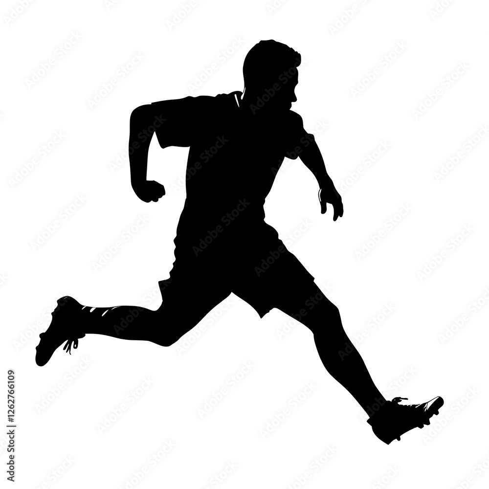 Obraz premium soccer player silhouette