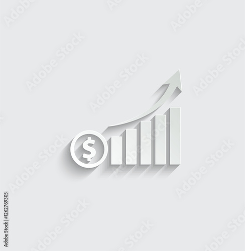 dollar rate increase icon up dollar  sign