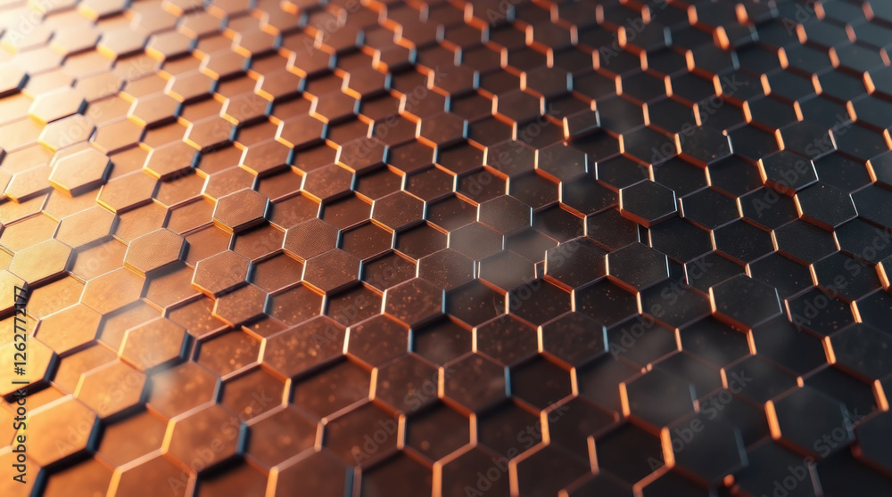 Obraz premium Abstract blockchain network. Interconnected nodes, digital technology, futuristic.