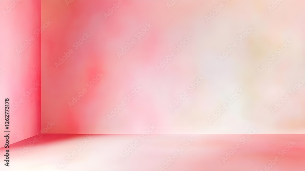 Obraz premium Warm Pink and Peach Gradient Background with Soft Sunrise Ambiance