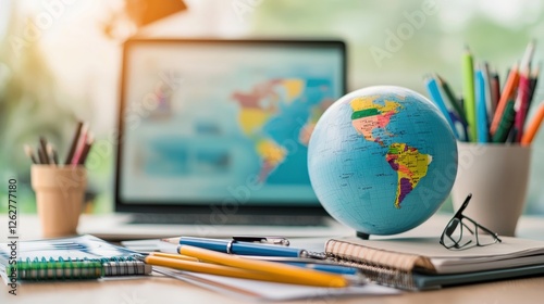 A modern workspace celebrating a global diversity day.