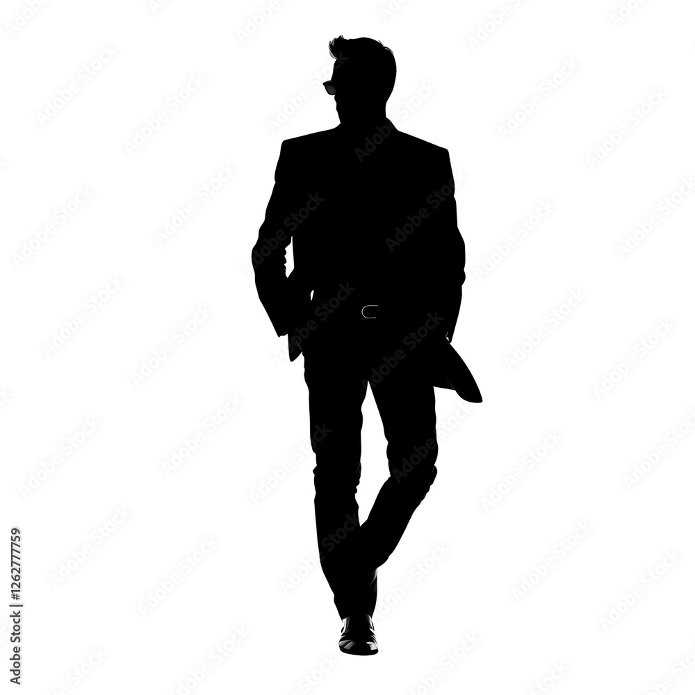 Fototapeta premium a man silhouette