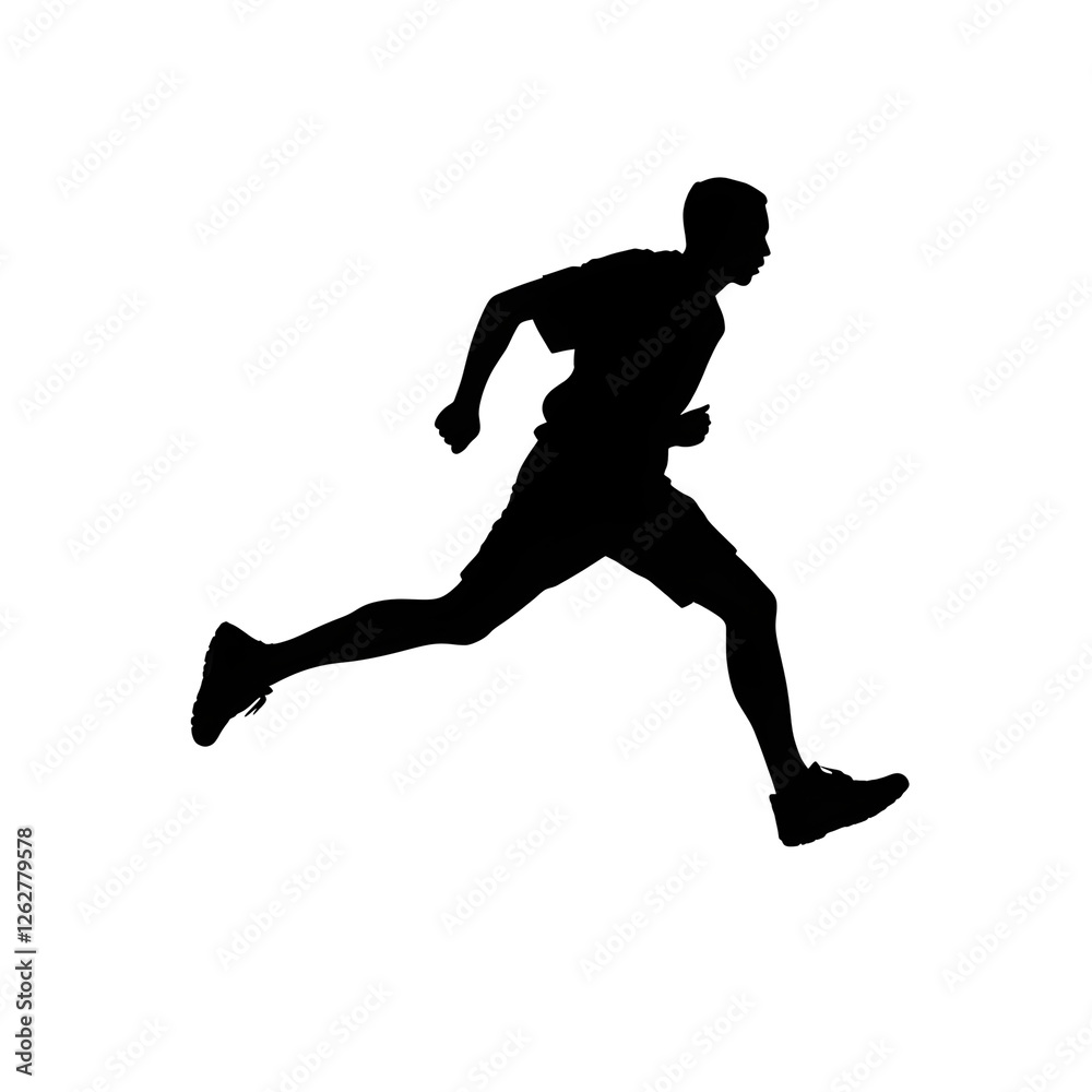 Naklejka premium running silhouette