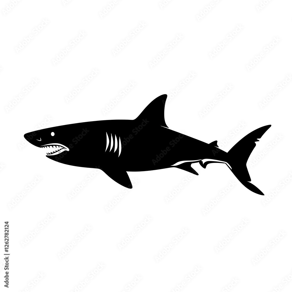 Fototapeta premium shark silhouette