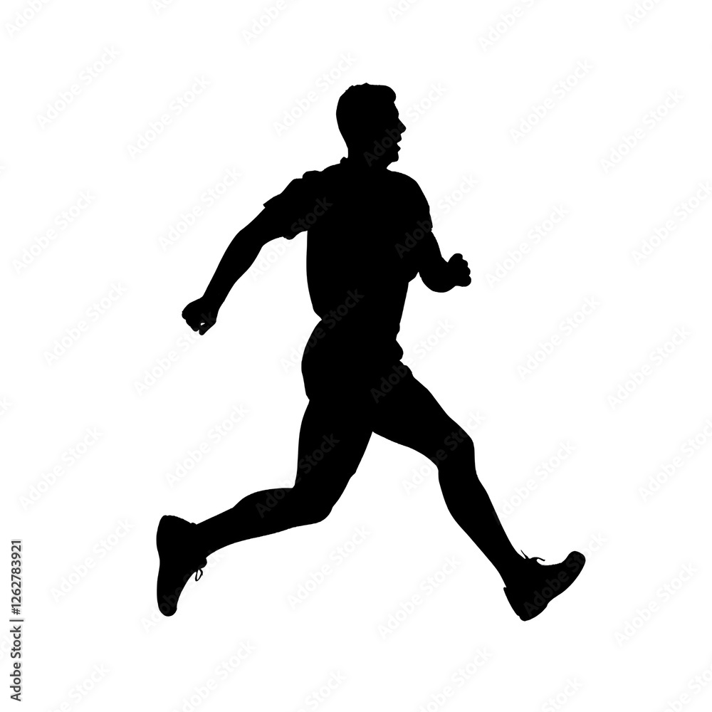 running silhouette running silhouette