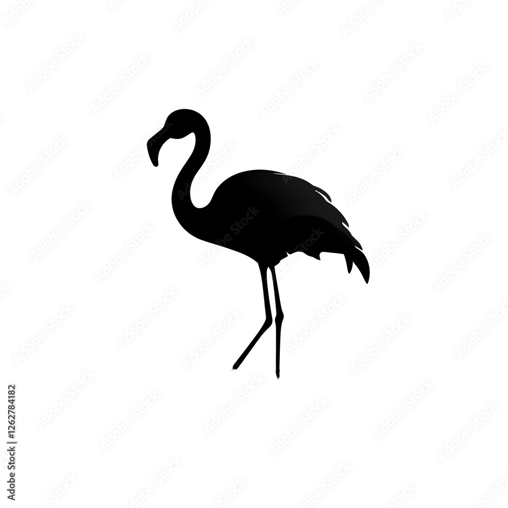 Obraz premium flamingo silhouette
