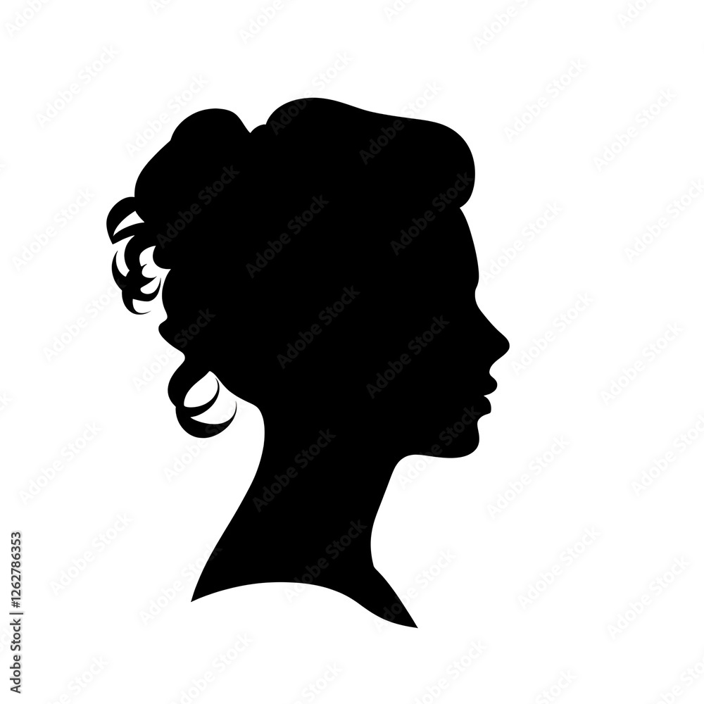 woman headshot silhouette woman headshot silhouette
