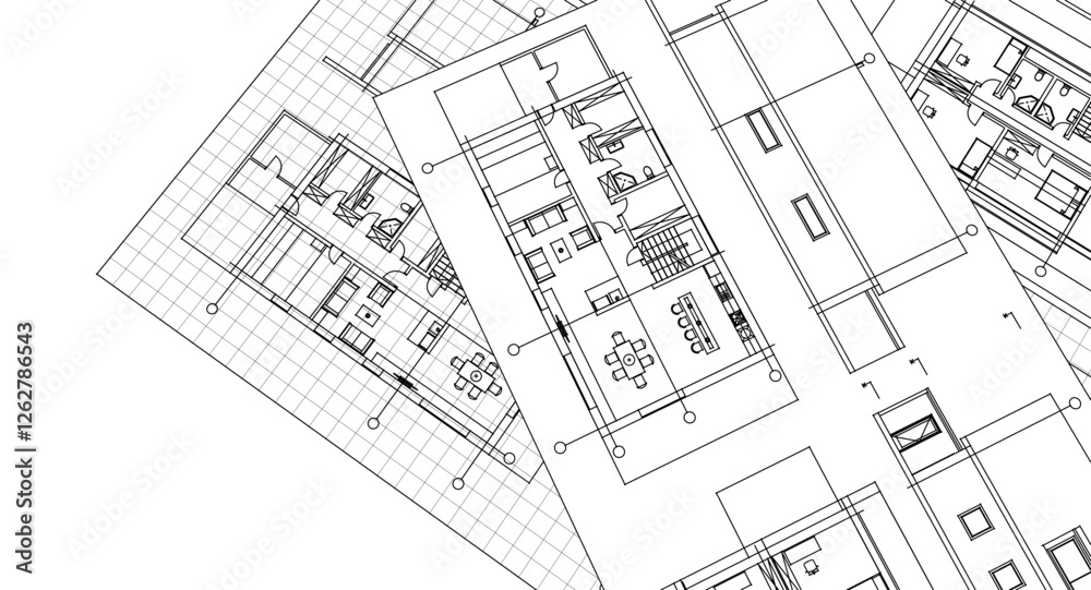 residential architecture sketch project plan concept residential architecture sketch project plan concept