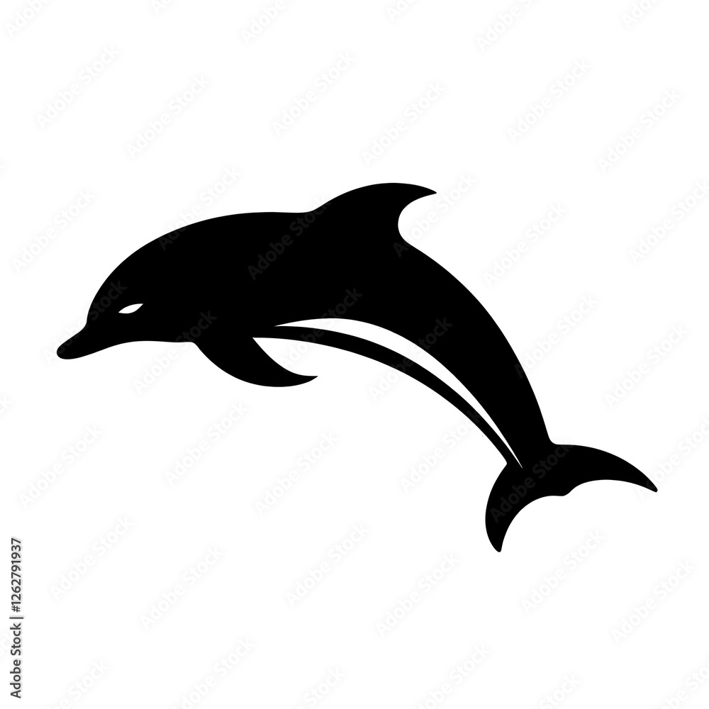a dolphin silhouette a dolphin silhouette