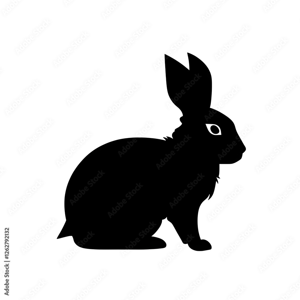 Naklejka premium bunny silhouette