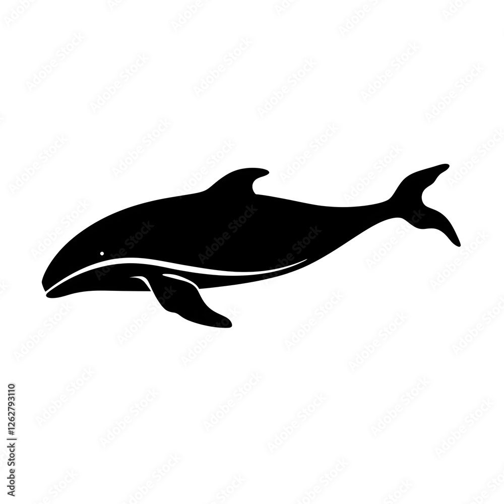 Obraz premium a whale silhouette