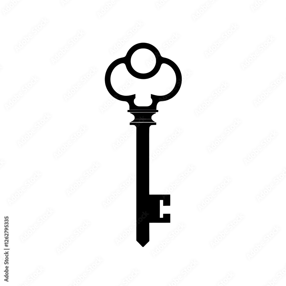 key silhouette key silhouette
