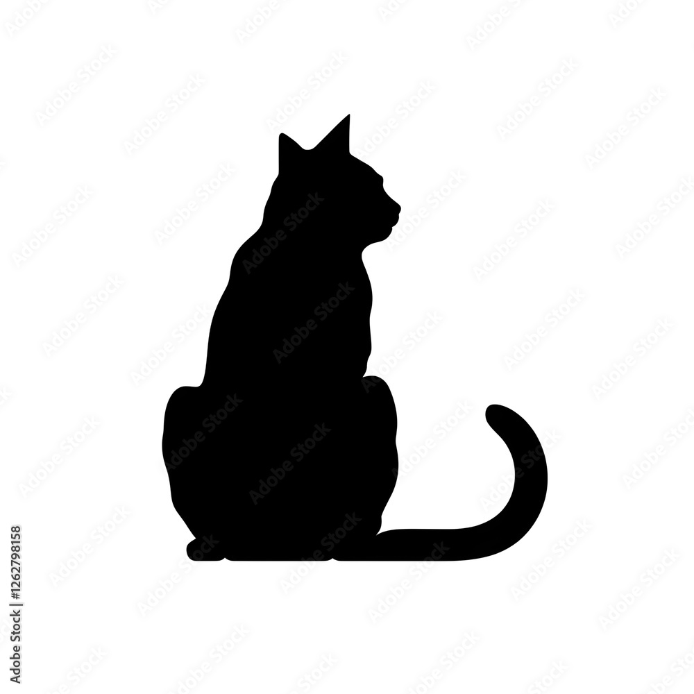 cat clip art silhouette
