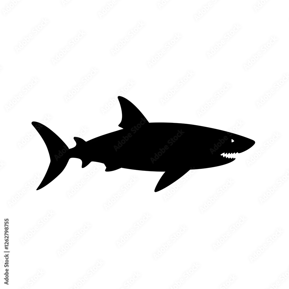 Fototapeta premium shark silhouette